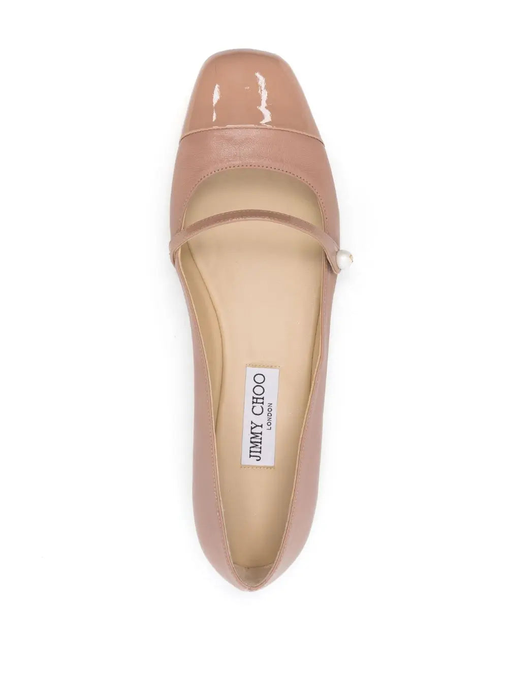 Jimmy Choo Elisa leather ballerina shoes Jimmy Choo