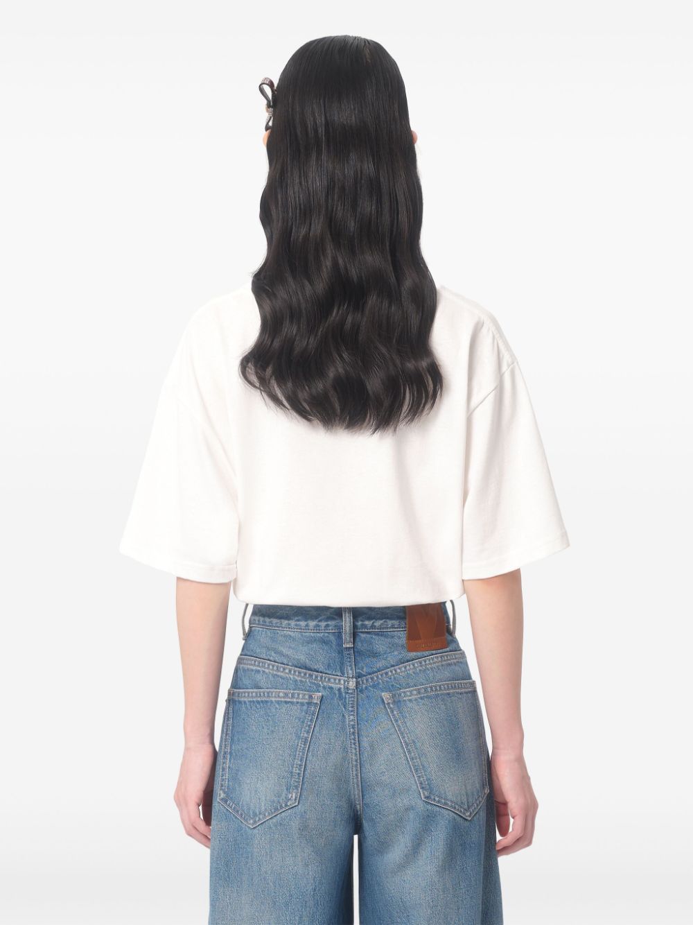 Valentino Cotton T-Shirt With Chez Valentino Print Valentino