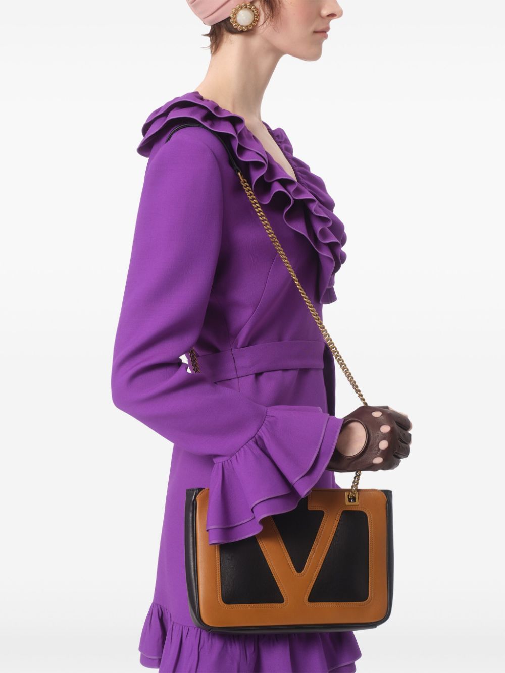 Valentino Crepe couture mini dress Valentino