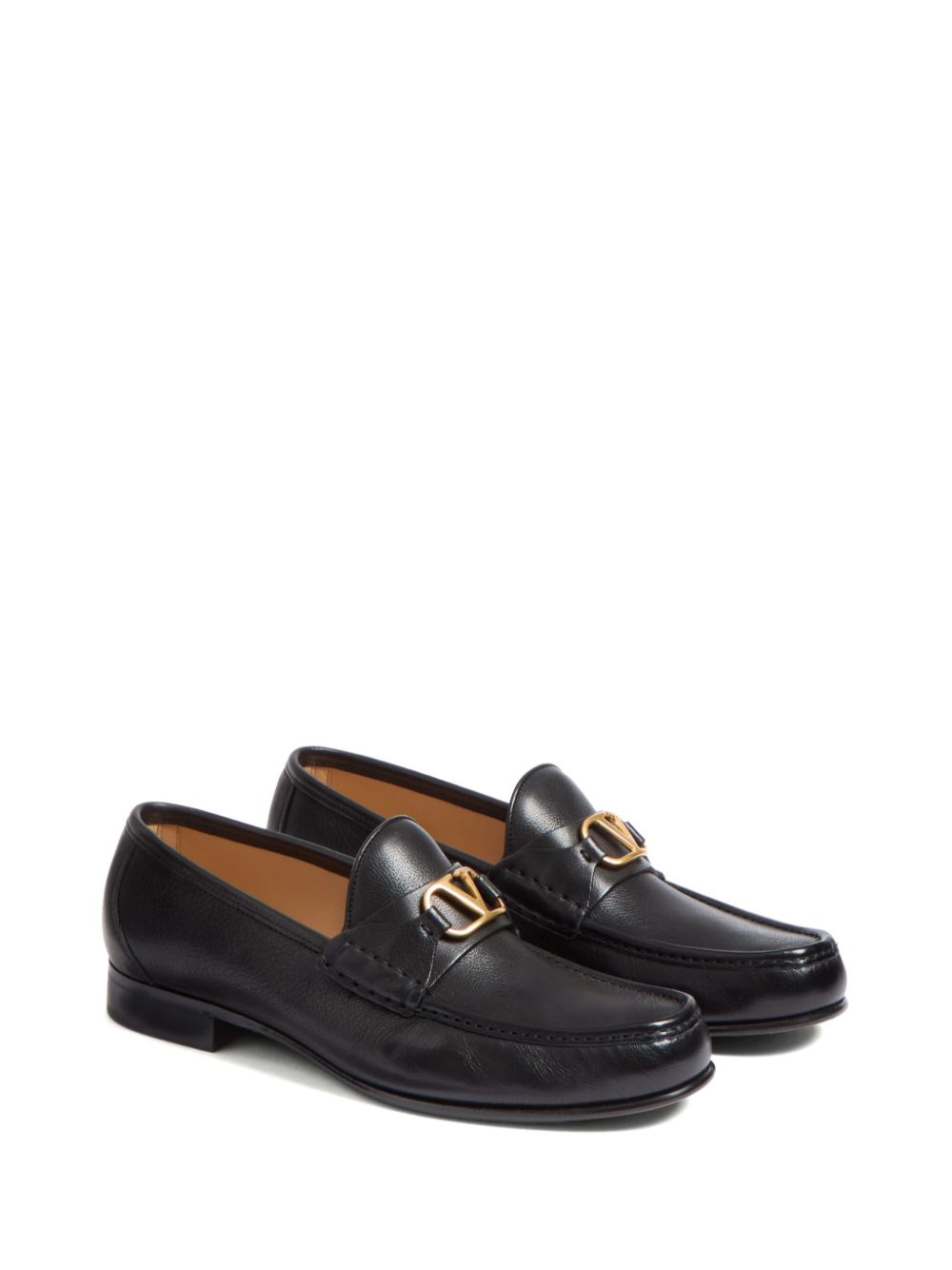 Valentino Garavani Vlogo Signature Moccasin In Buffalo Valentino Garavani