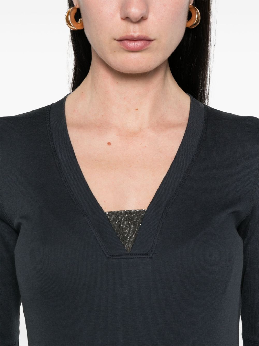 Brunello Cucinelli Top Blue Brunello Cucinelli
