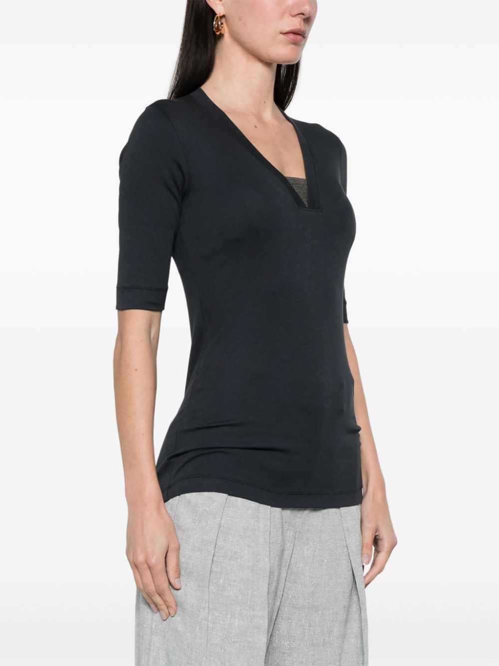 Brunello Cucinelli Top Blue Brunello Cucinelli