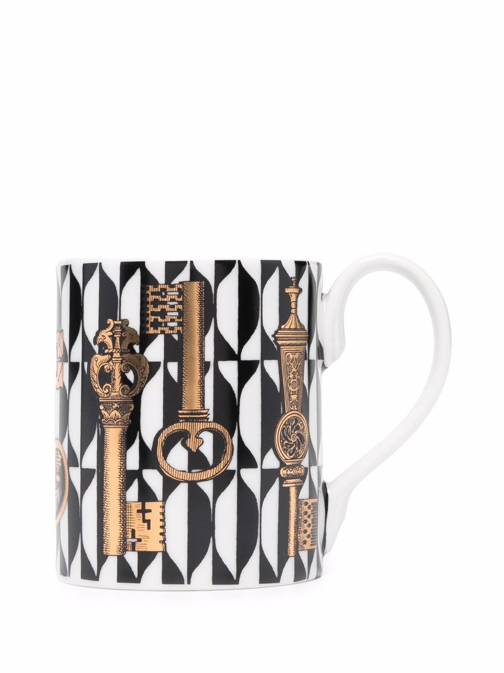 Fornasetti Mug Keys and Diamonds Fornasetti 