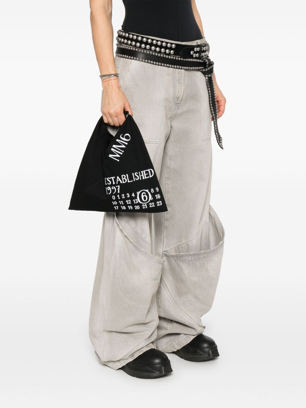 MM6 Maison Margiela Tote bag with number motif MM6 Maison Margiela 