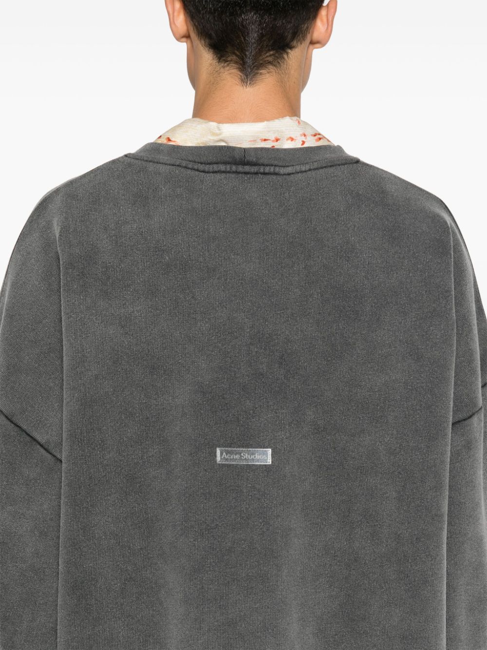 Acne Studios logo label sweatshirt Acne Studios 