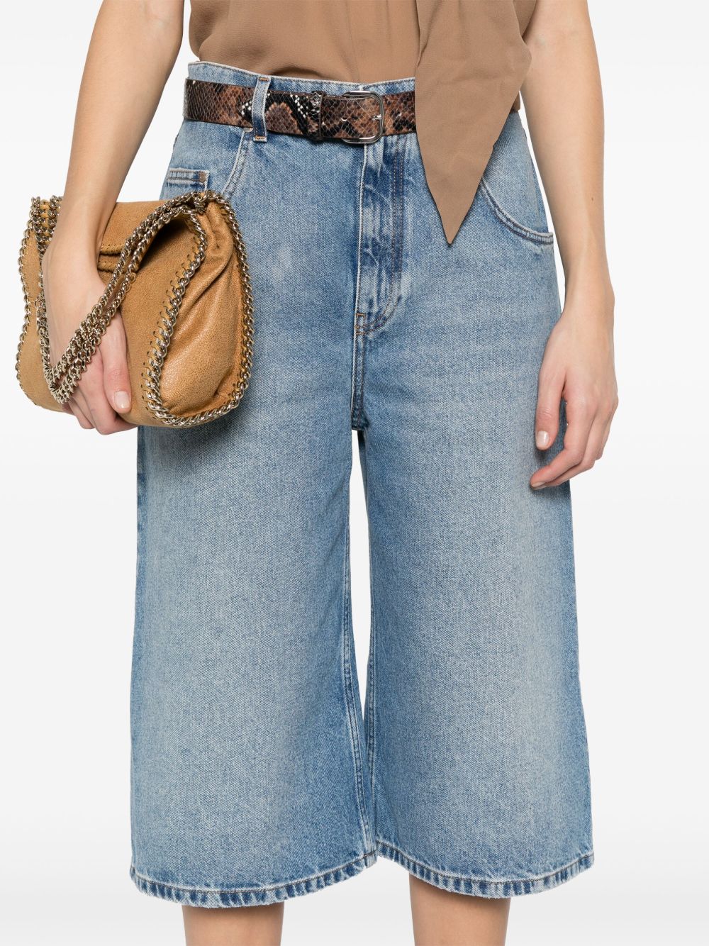 Stella McCartney cotton denim bermuda shorts Stella McCartney