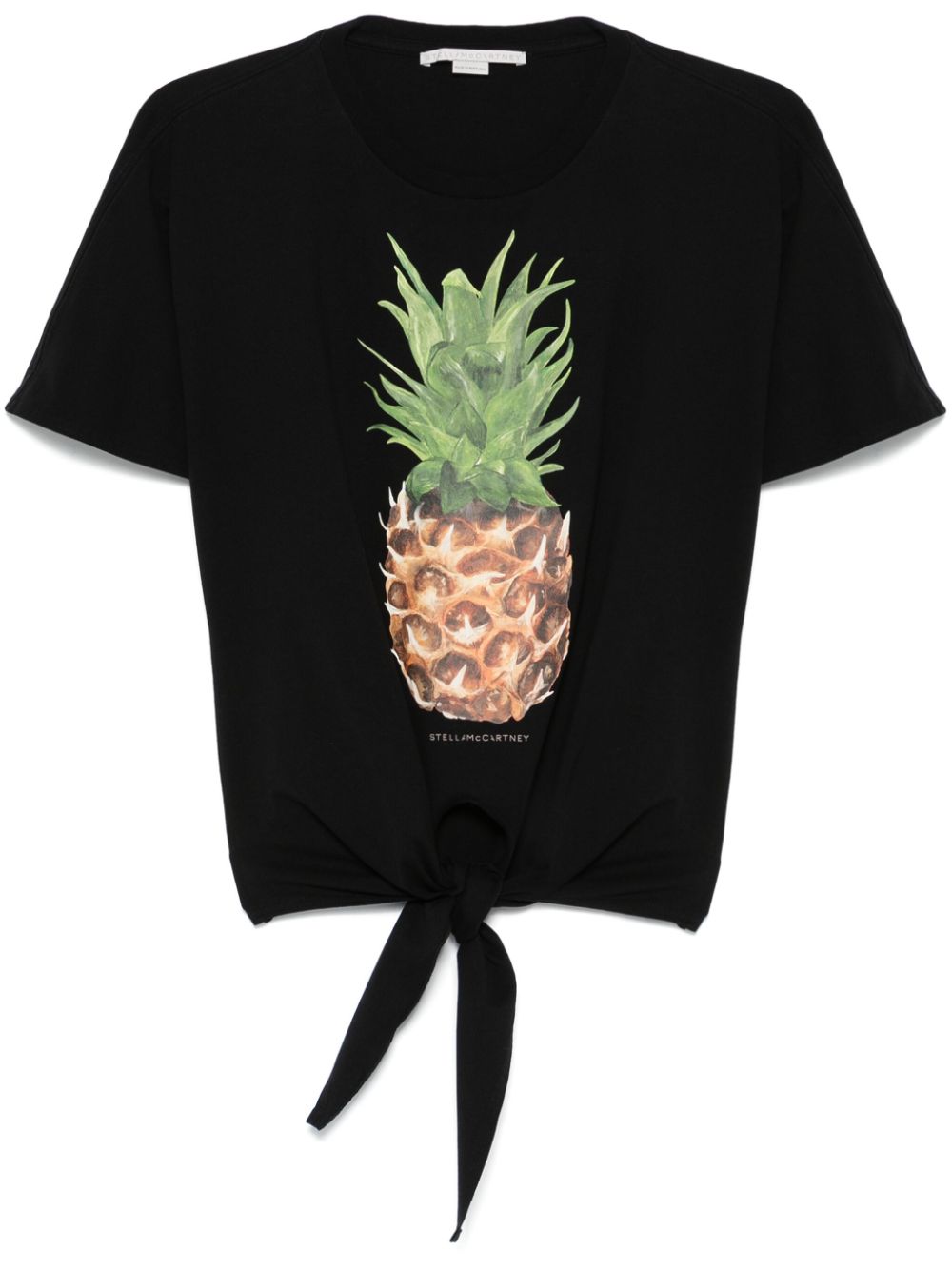 Stella McCartney Pineapple Tie-front Cotton T-Shirt Stella McCartney