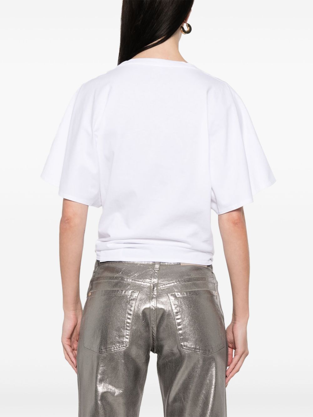 Stella McCartney Pineapple Tie-front Cotton T-Shirt Stella McCartney
