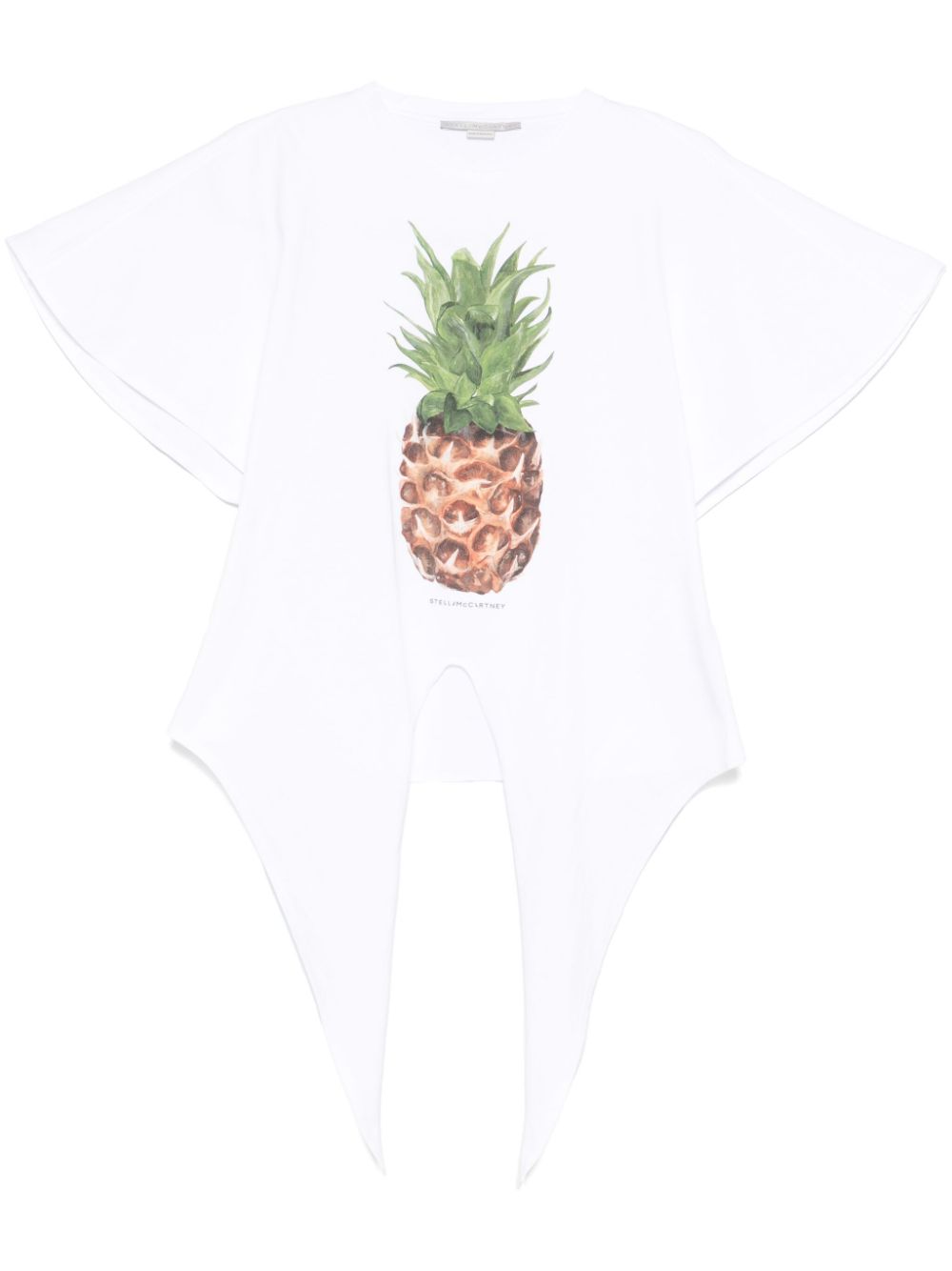 Stella McCartney Pineapple Tie-front Cotton T-Shirt Stella McCartney