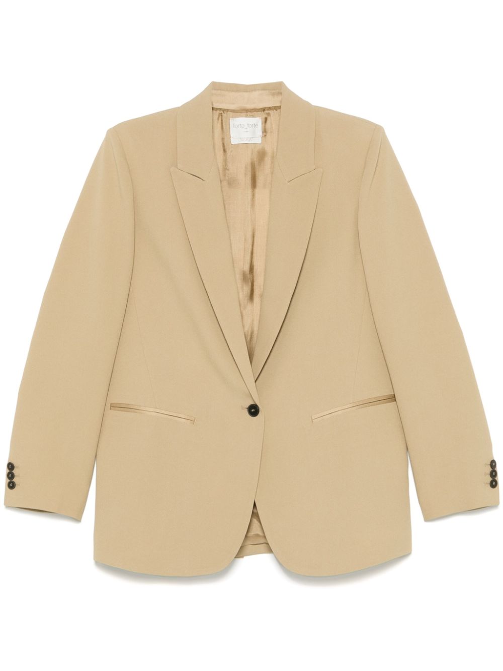 Forte Forte crepe single-breasted blazer Forte Forte