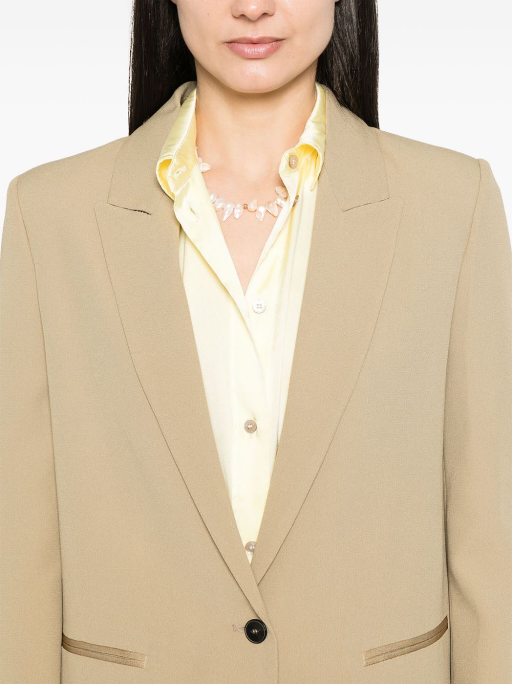 Forte Forte crepe single-breasted blazer Forte Forte