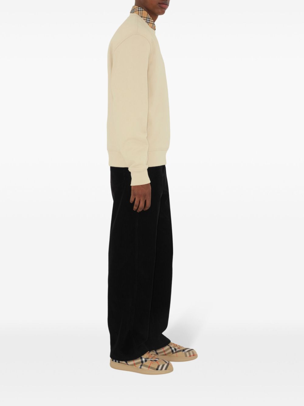 Burberry Cotton sweatshirt with Check label Burberry
