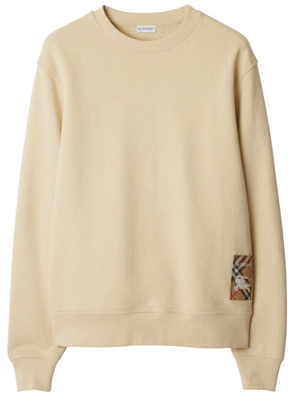 Burberry Cotton sweatshirt with Check label Burberry