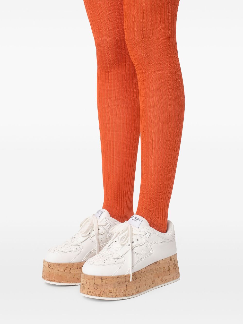 Valentino Garavani Freedots XL Sneaker in Calfskin and Cork Valentino Garavani