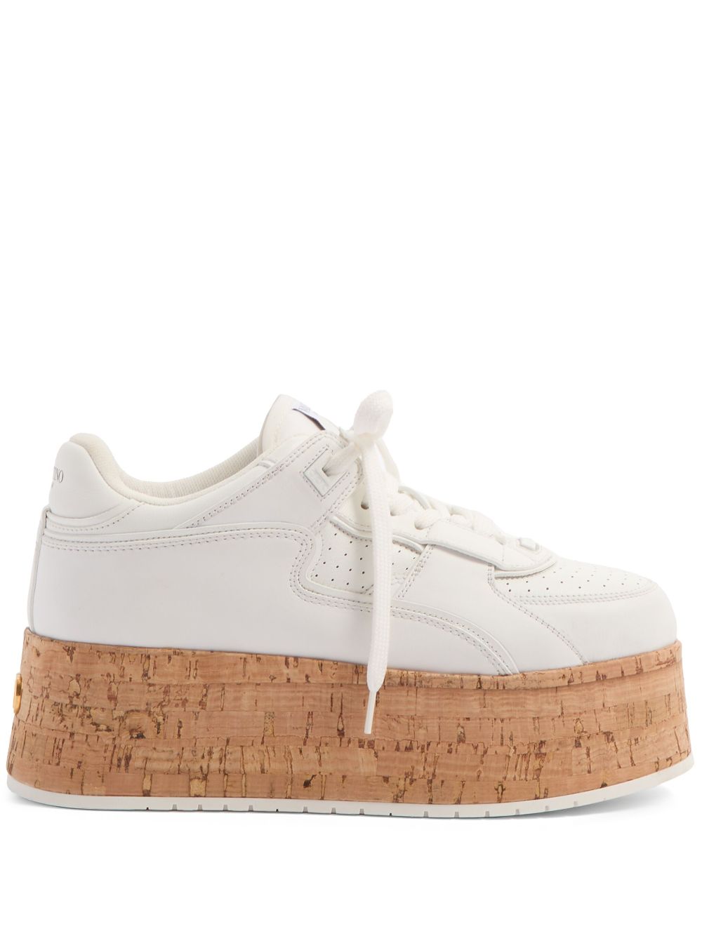 Valentino Garavani Freedots XL Sneaker in Calfskin and Cork Valentino Garavani