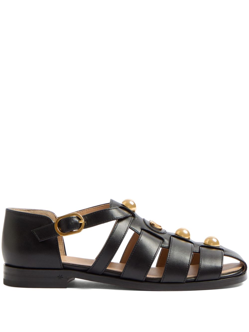 Valentino Garavani Vlogo Signature Fisherman Sandal In 20mm Calfskin Valentino Garavani