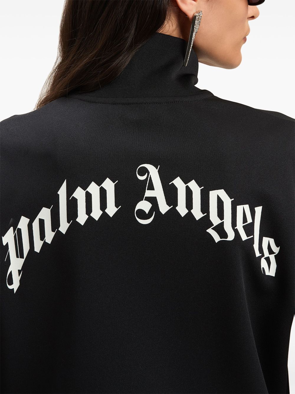 Palm Angels logo print track jacket Palm Angels 
