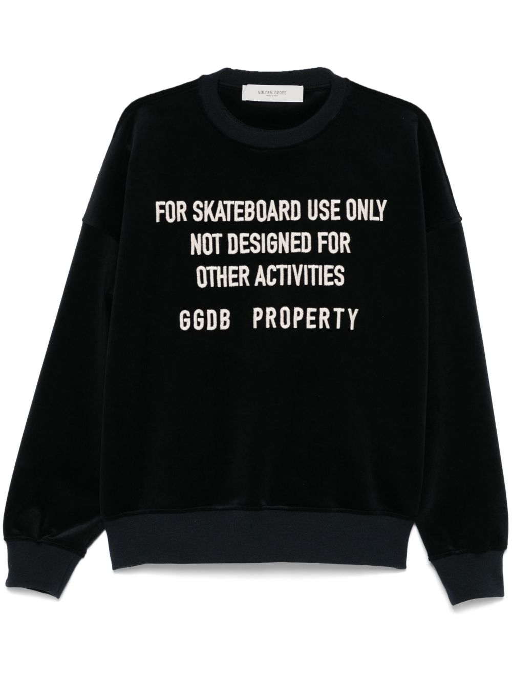Golden Goose crew neck sweatshirt with embroidered lettering Golden Goose