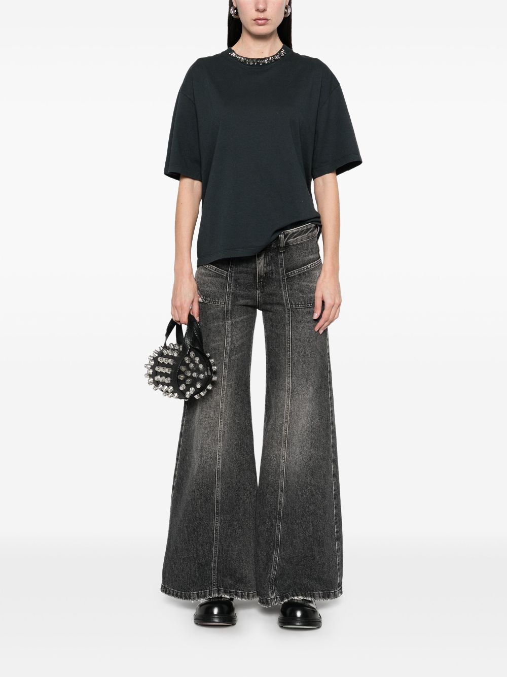 Golden Goose T-shirt with crystals Golden Goose