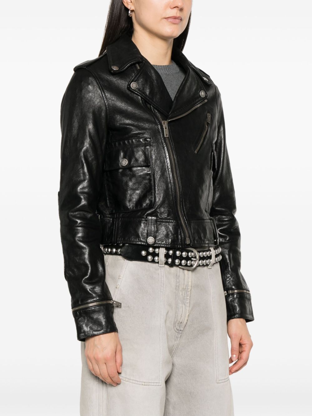 Golden Goose leather jacket with shiny effect Golden Goose 