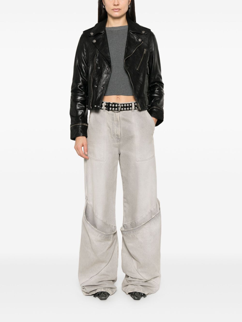 Golden Goose leather jacket with shiny effect Golden Goose 