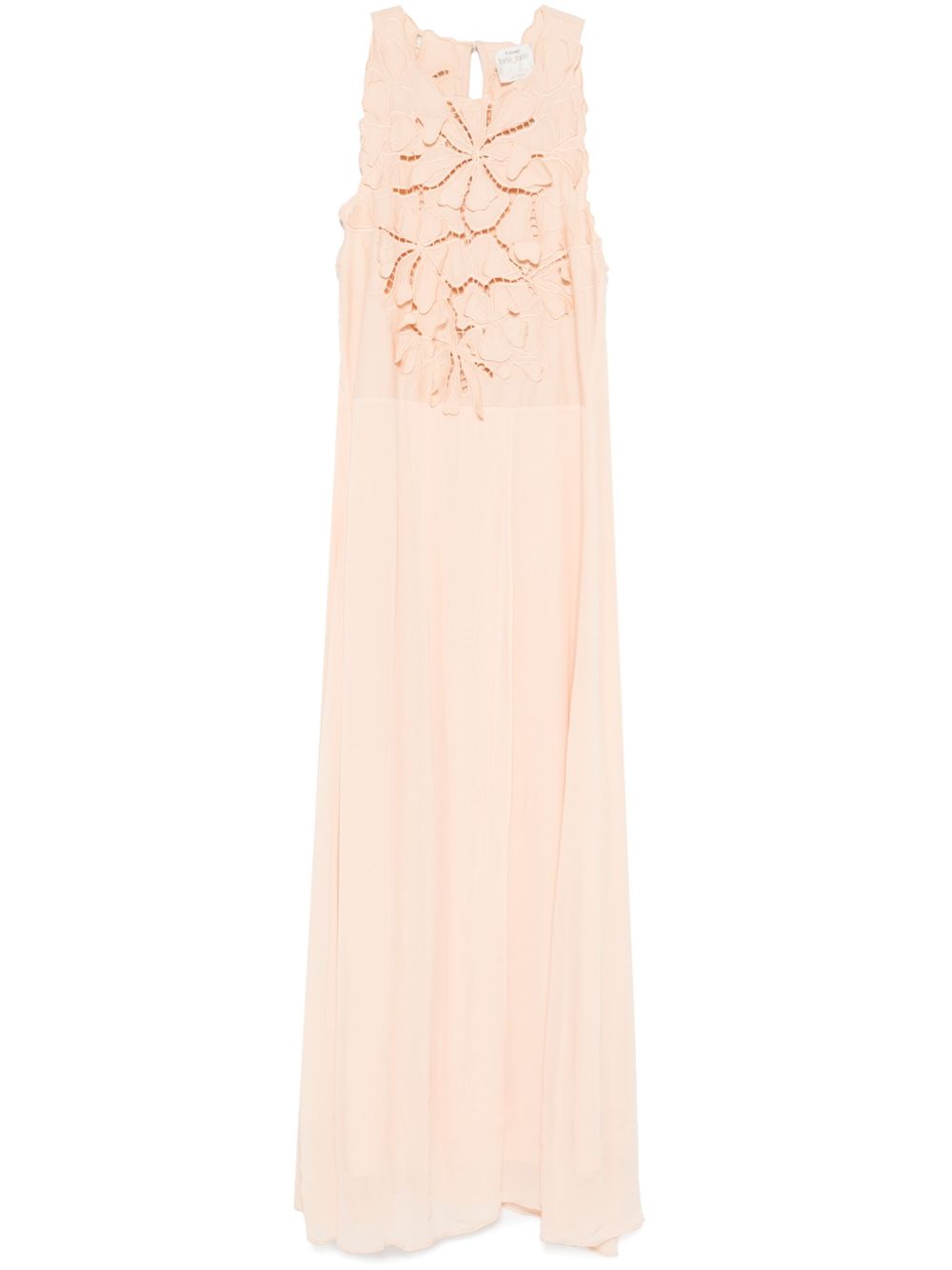 Forte Forte Long dress with floral appliques Forte Forte