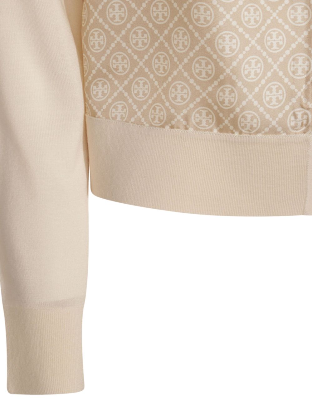 Tory Burch T-monogram silk cardigan Tory Burch