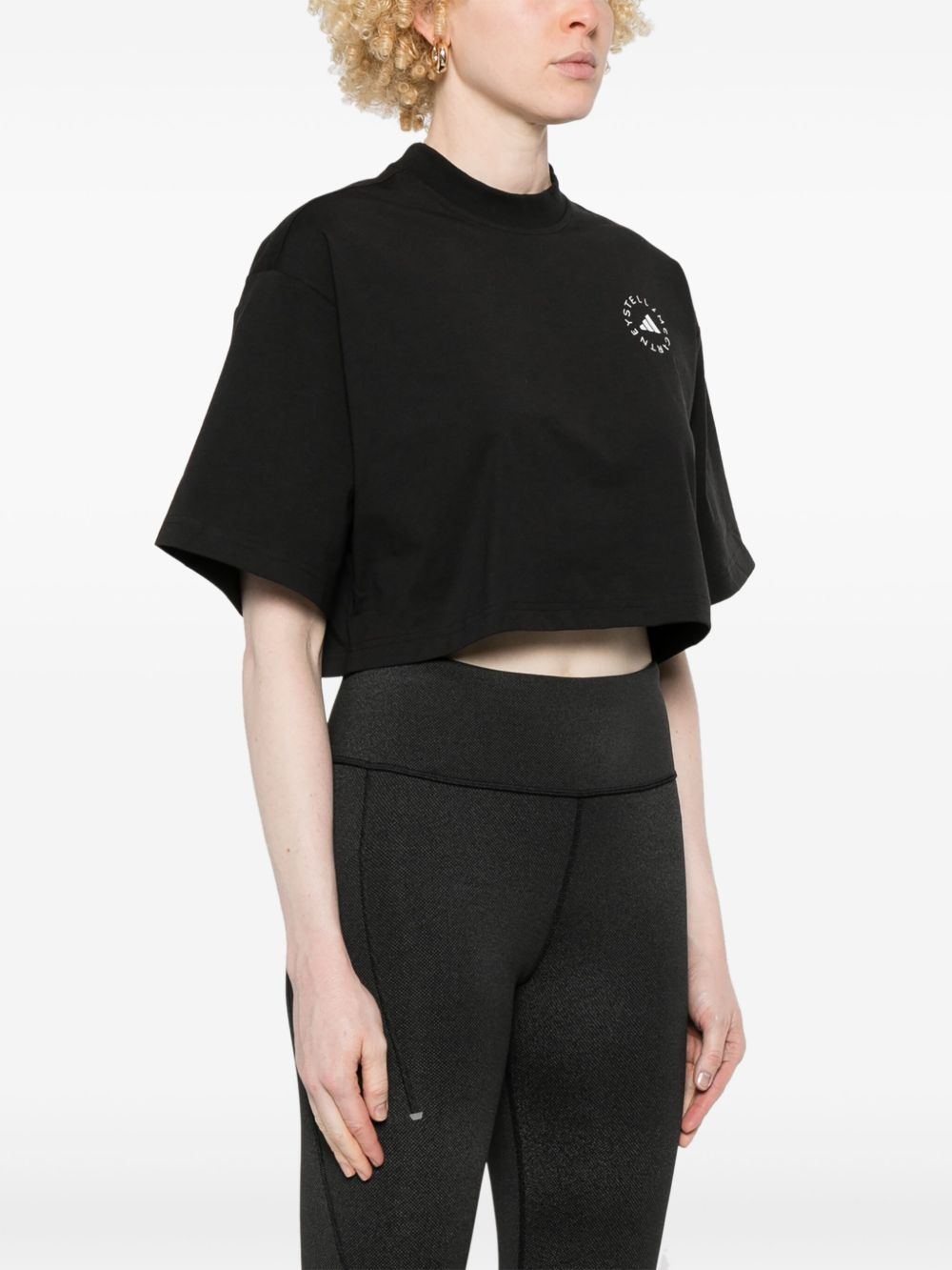 Adidas By Stella McCartney Planet Sport Cropped T-Shirt Adidas By Stella McCartney