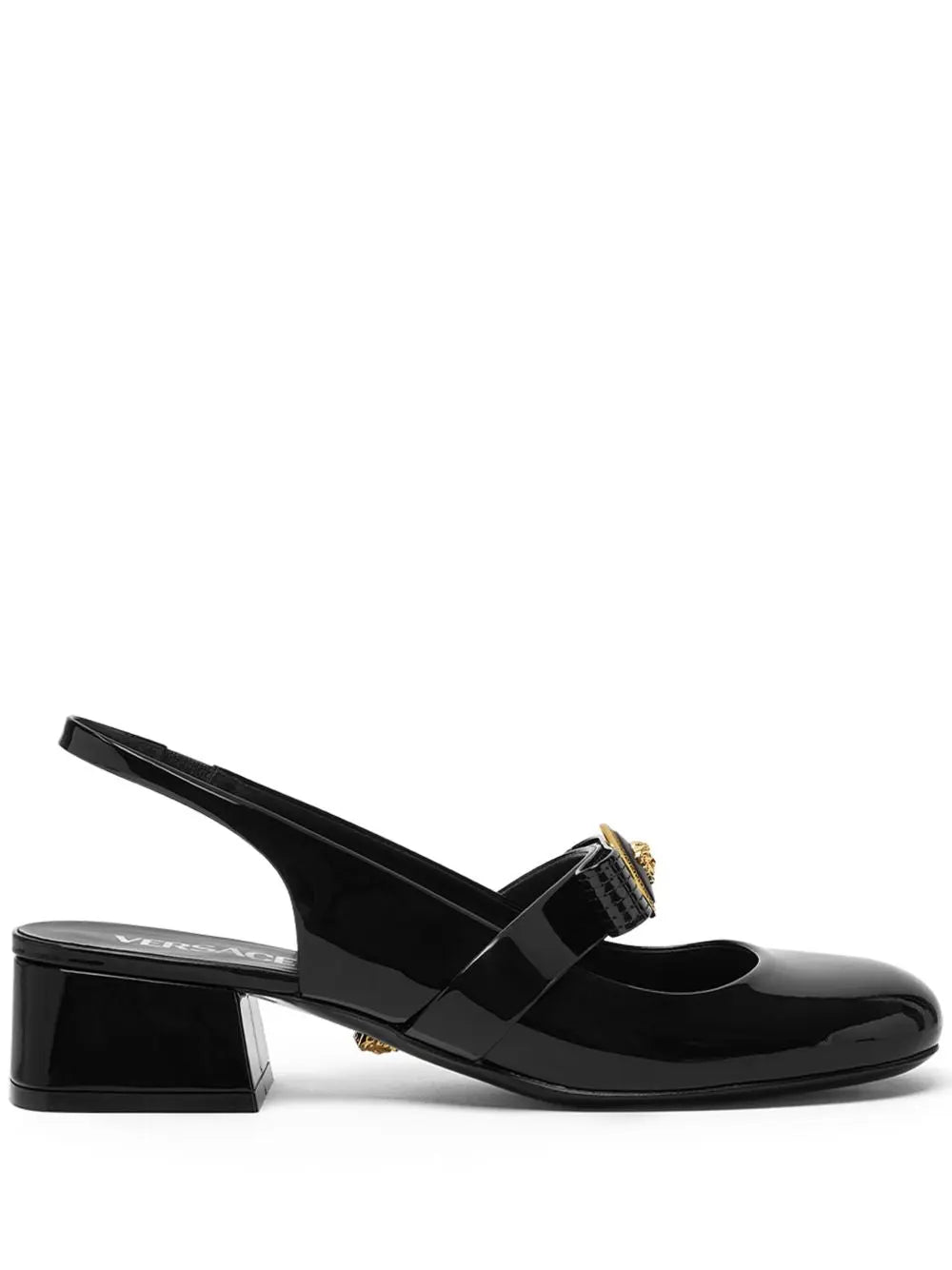 Versace Gianni Ribbon Patent Slingback Pumps 35 mm Versace