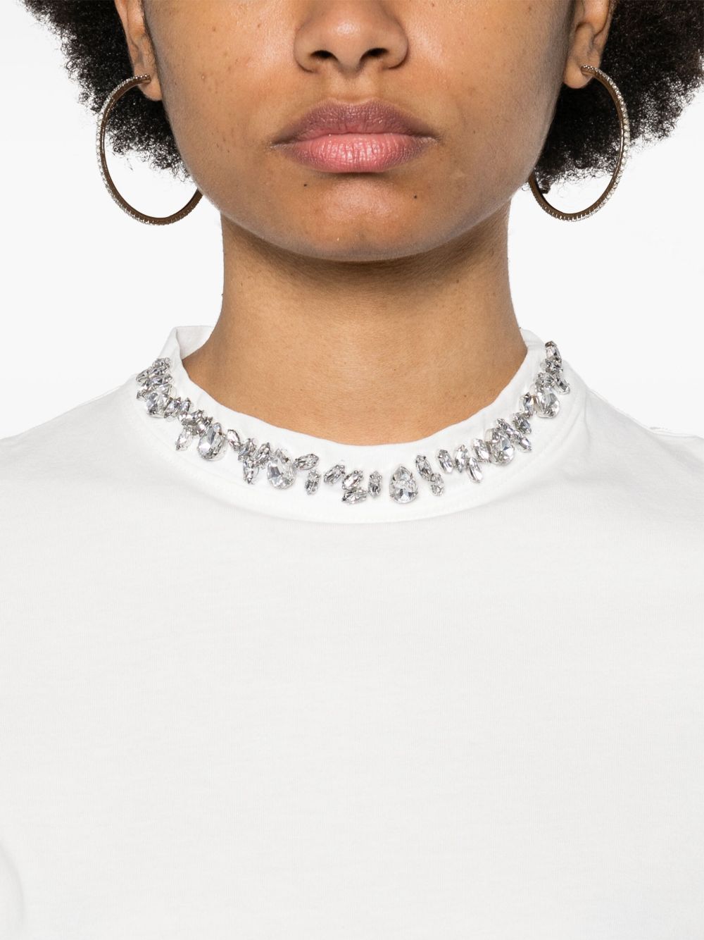 Golden Goose rhinestone-embellished Cotton T-shirt Golden Goose 