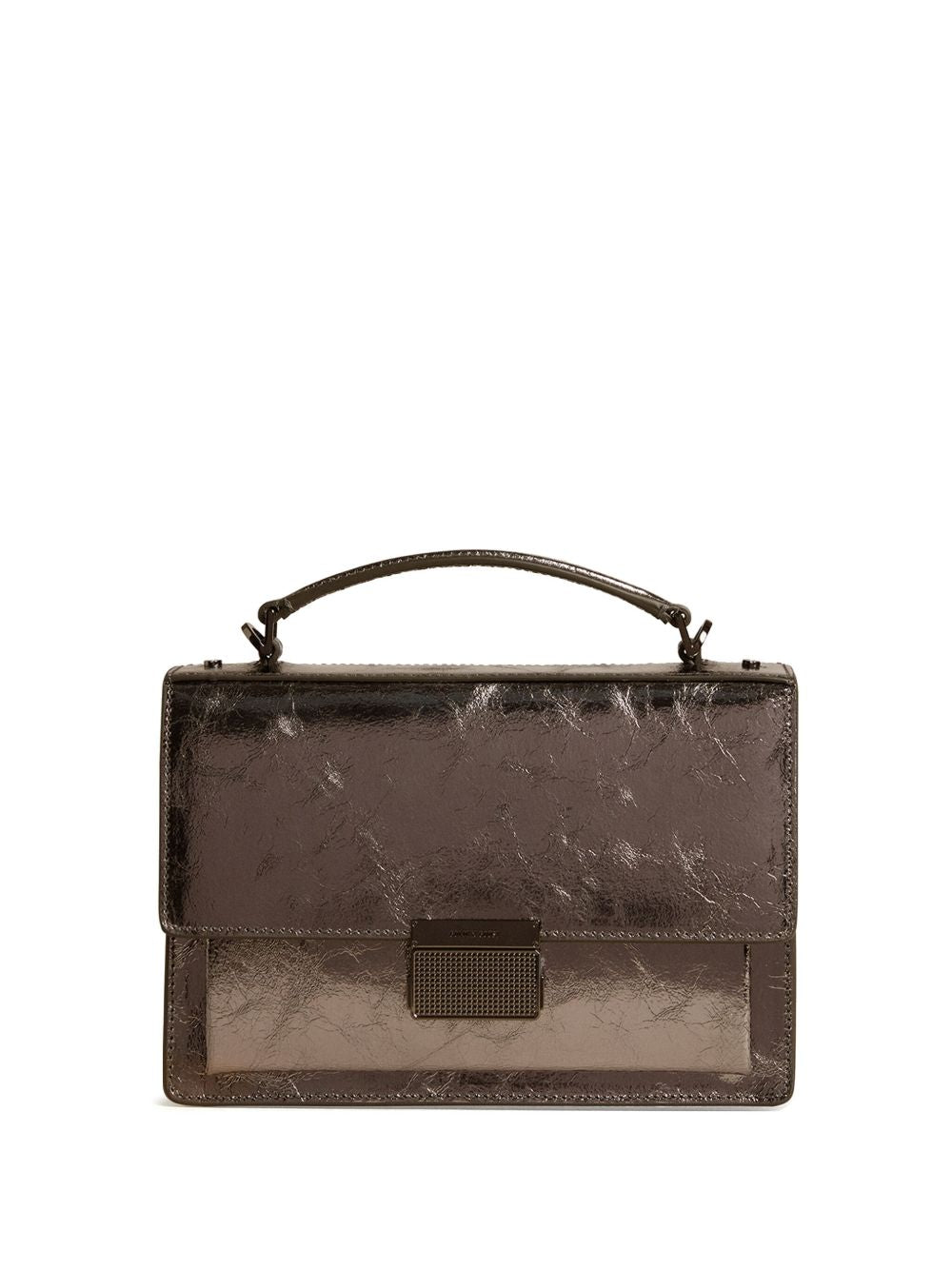 Golden Goose Venezia Bag in anthracite grey laminated leather with black details Golden Goose 
