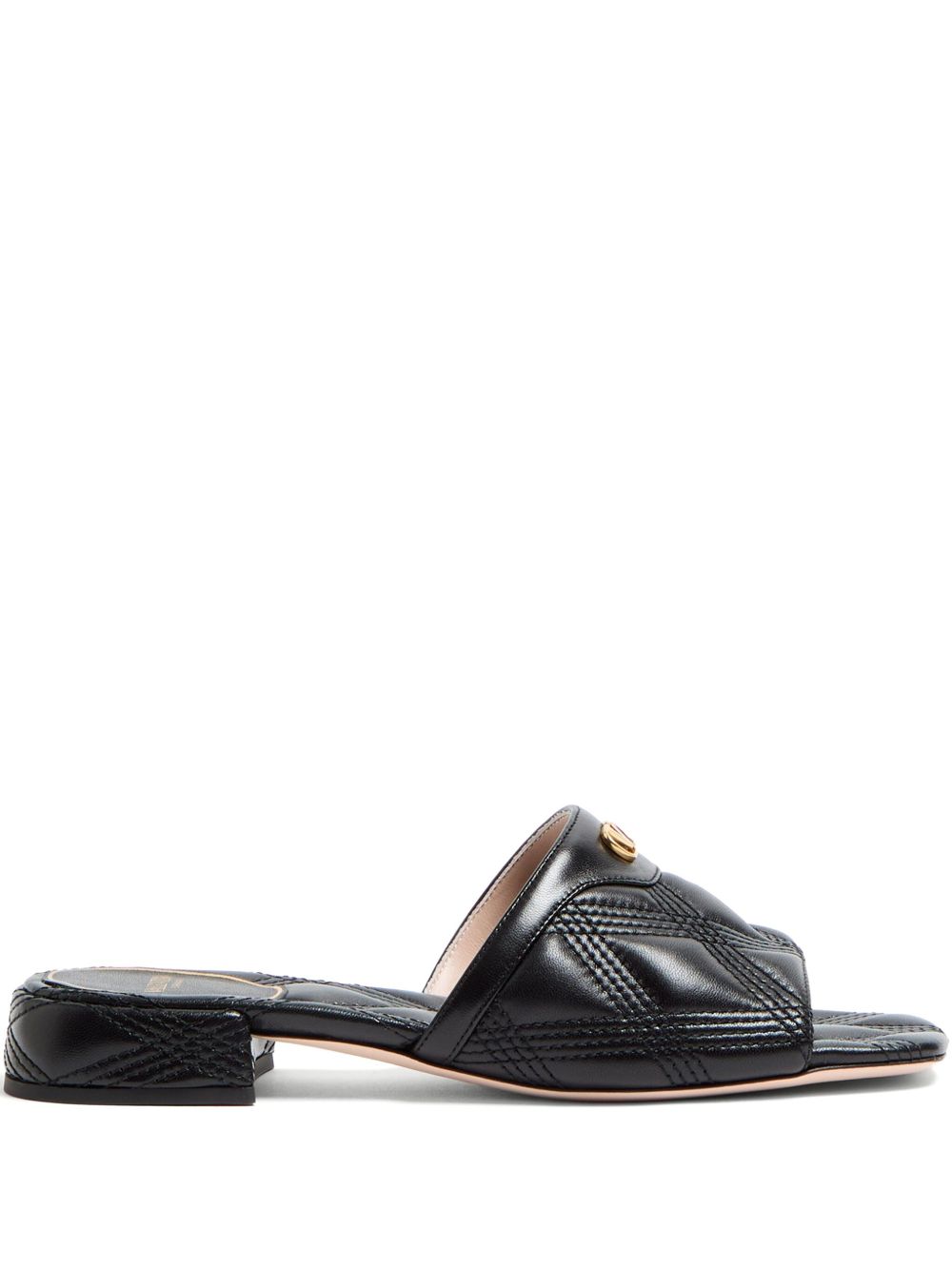 Valentino Garavani Quiltie 67 Slide Sandal in 60mm Quilted Nappa Leather Valentino Garavani