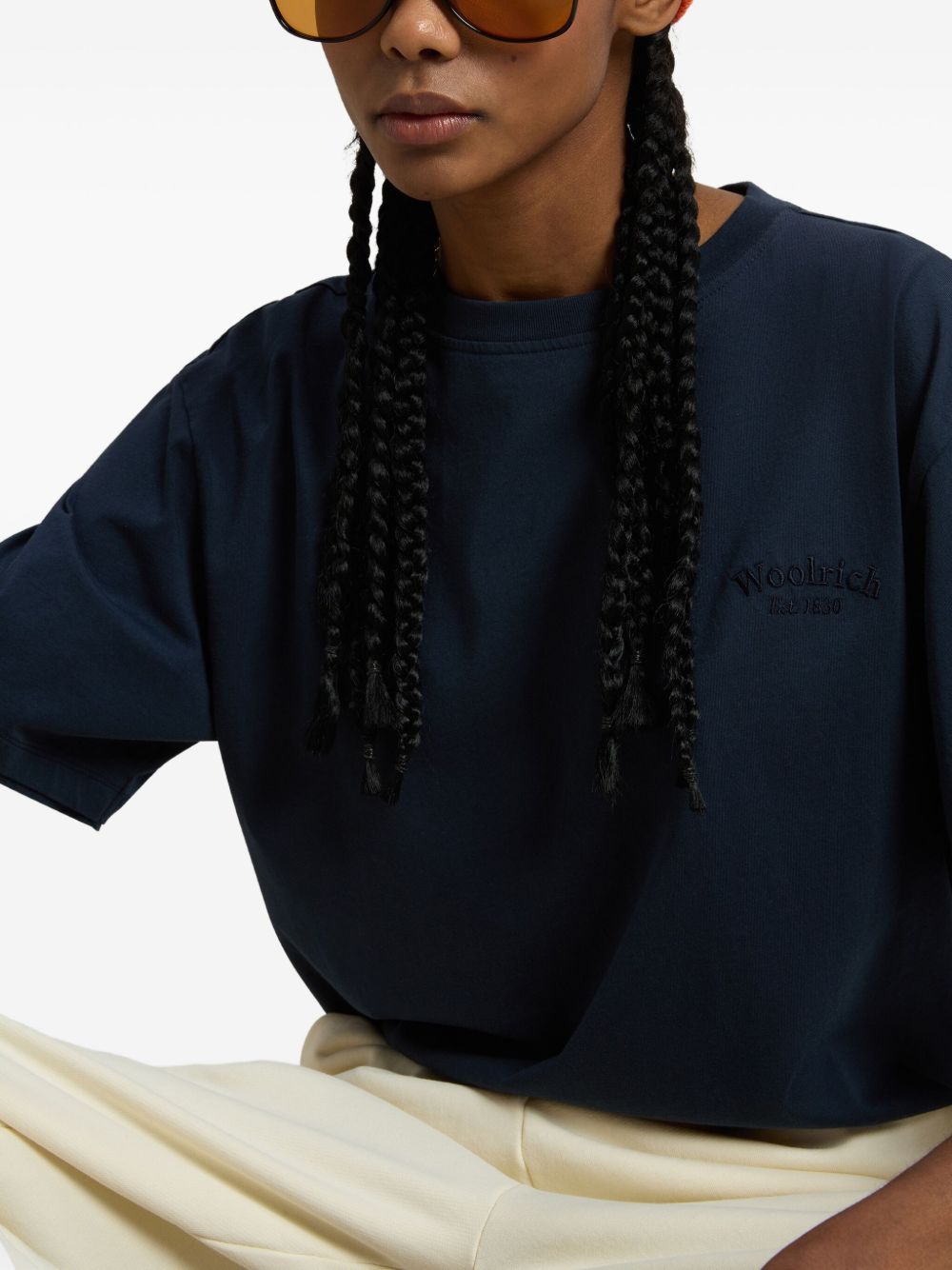 Woolrich Pure Pima Cotton T-Shirt with Logo Woolrich 