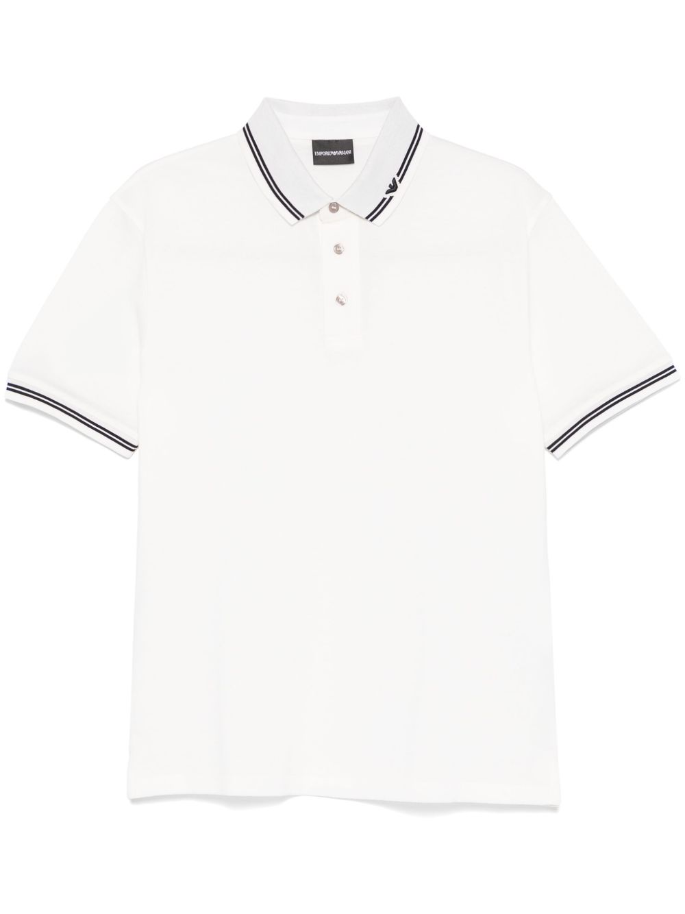 Emporio Armani Piqué polo shirt with piped collar Emporio Armani 