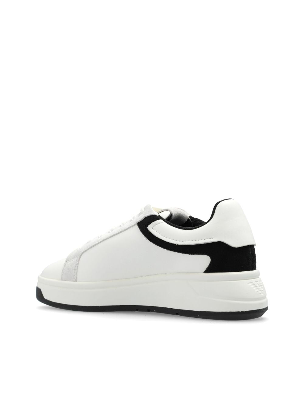 EMPORIO ARMANI EXCLUSIVE Emporio Armani Leather sneakers with suede details and eagle plaque EMPORIO ARMANI EXCLUSIVE 