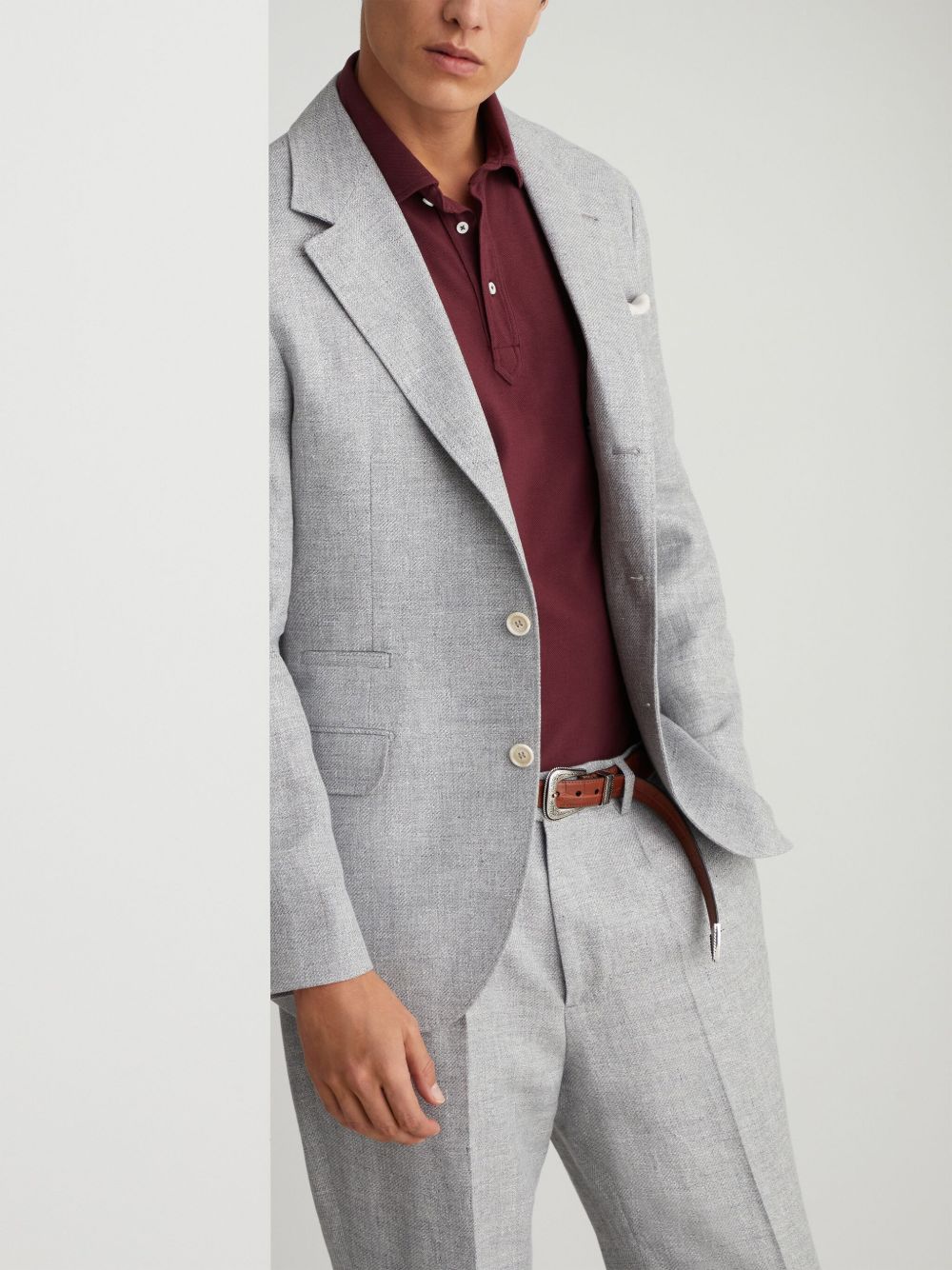 Brunello Cucinelli Jackets Light Grey Brunello Cucinelli