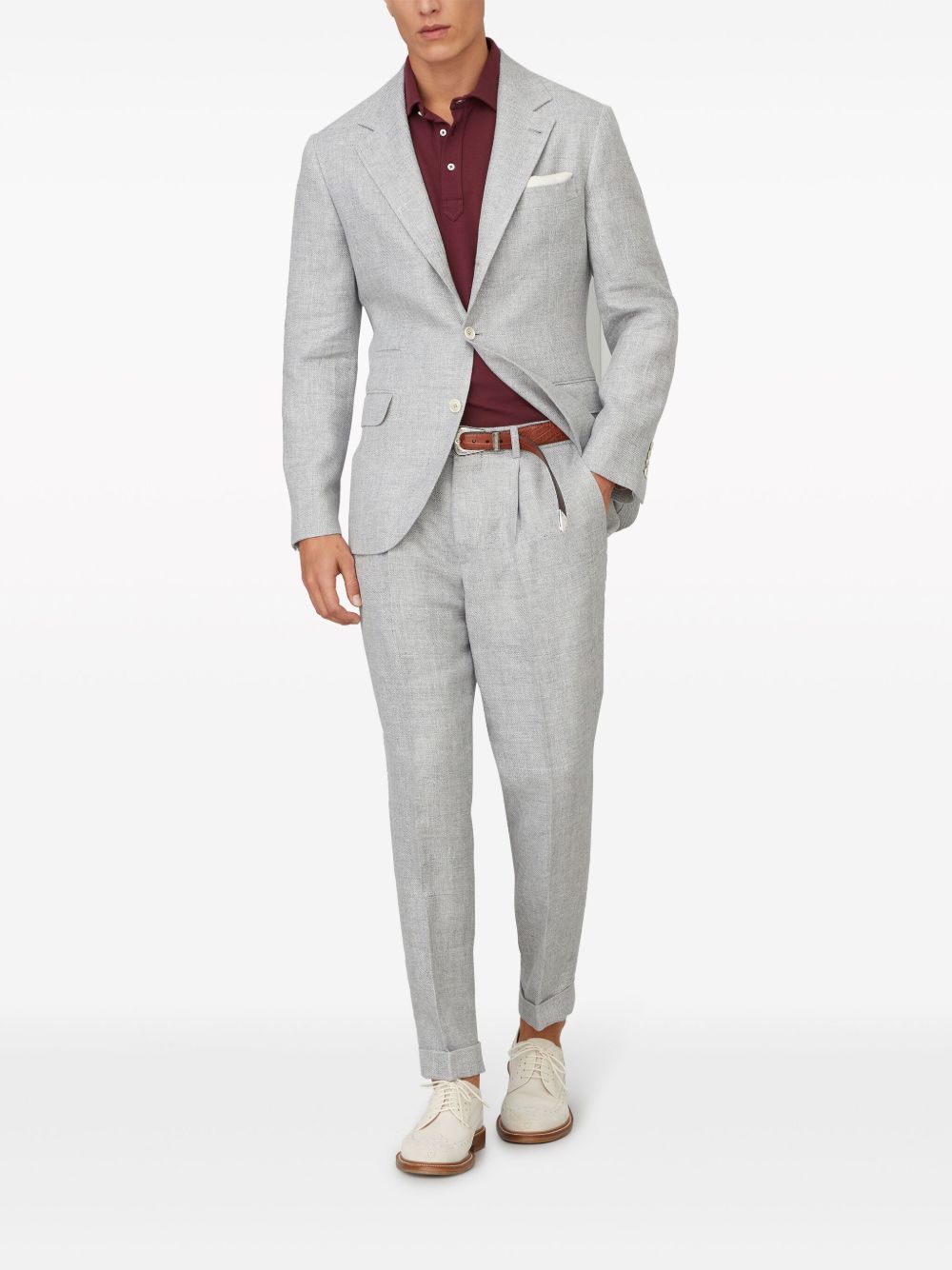 Brunello Cucinelli Jackets Light Grey Brunello Cucinelli