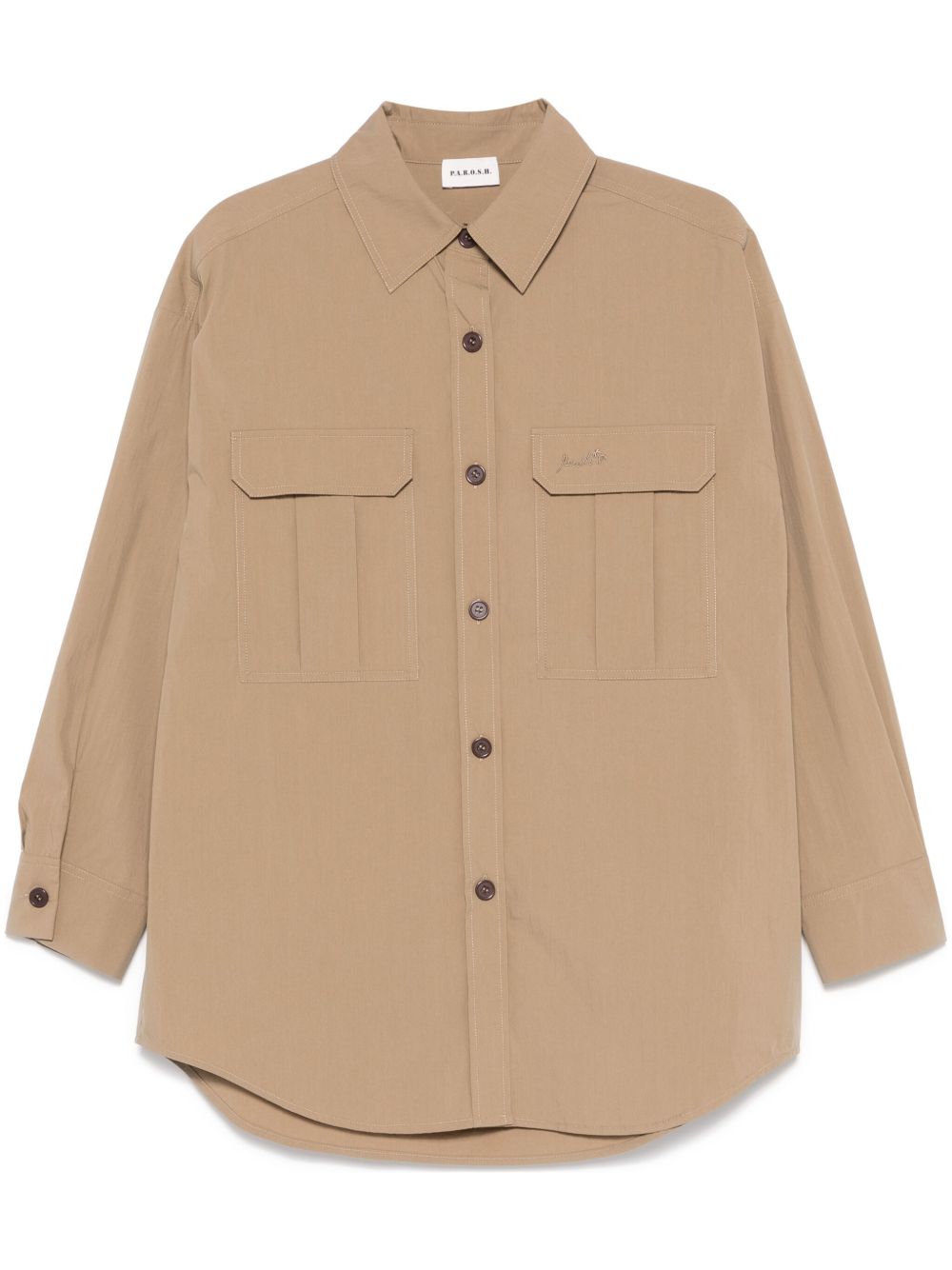 Parosh logo-embroidered shirt Parosh