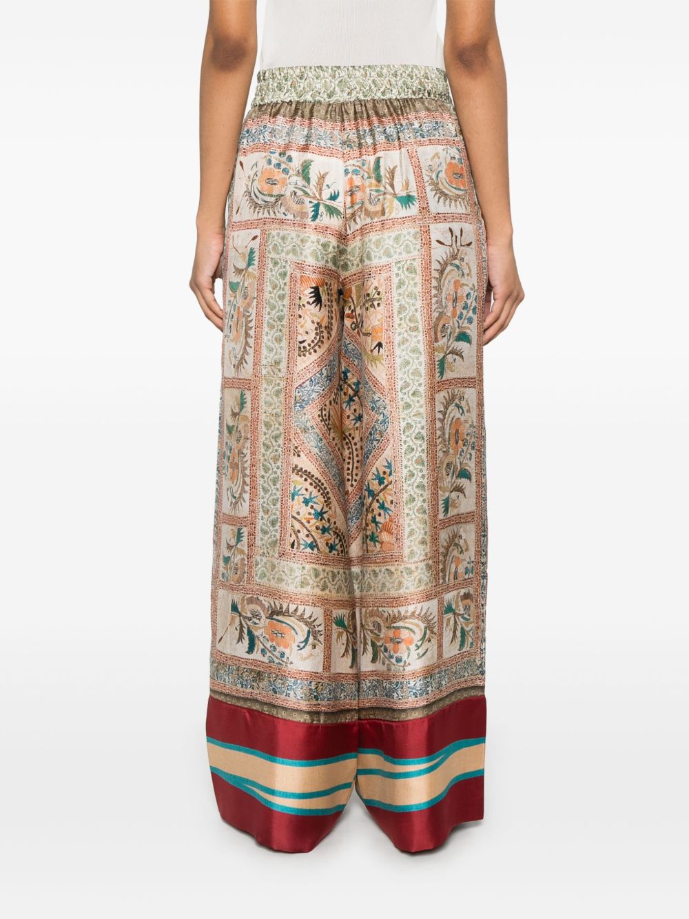 Pierre Louis Mascia Aloe silk palazzo pants Pierre Louis Mascia