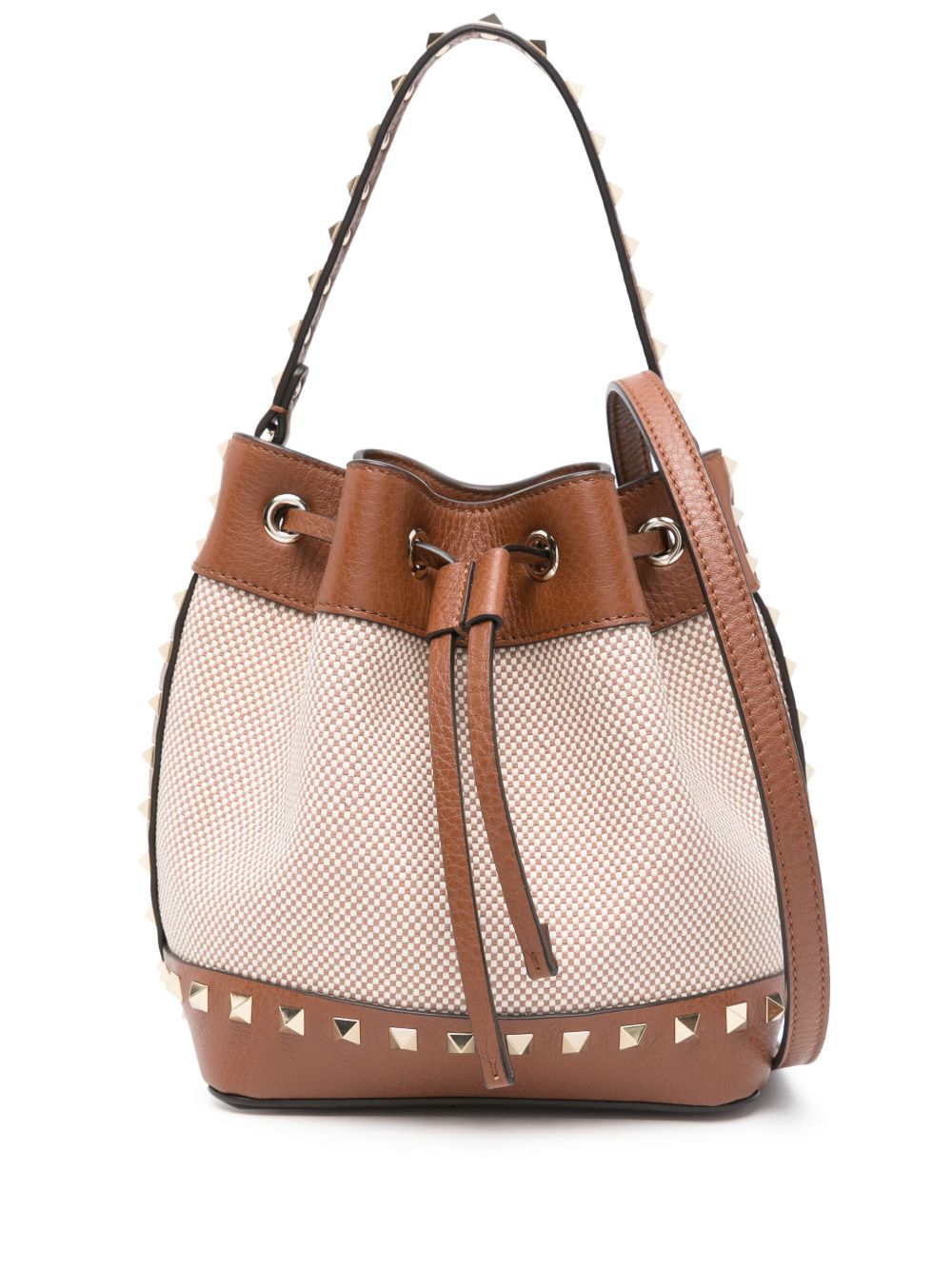 Valentino Garavani Rockstud canvas bucket bag Valentino Garavani