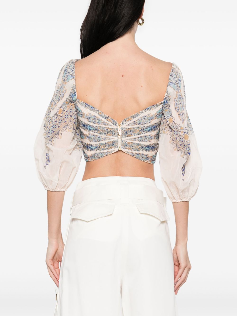 Zimmermann Zimmerman pleated design top Zimmermann