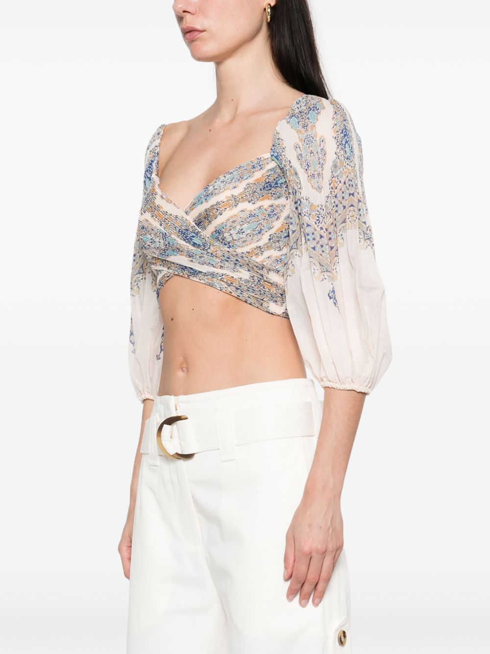 Zimmermann Zimmerman pleated design top Zimmermann