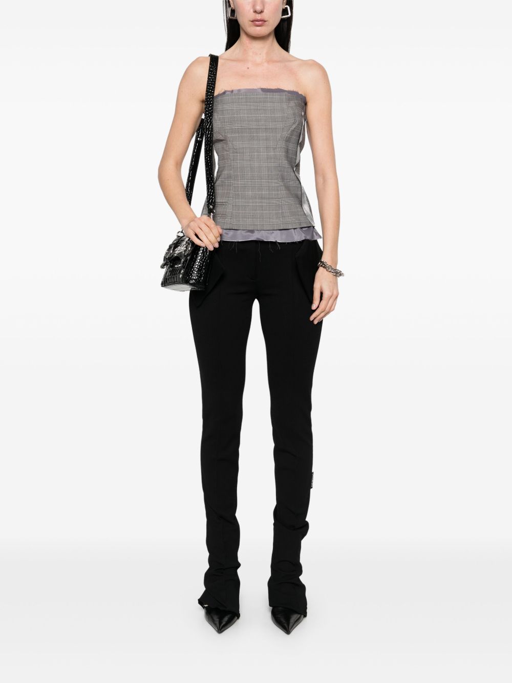 Ottolinger plaid check corset Ottolinger 