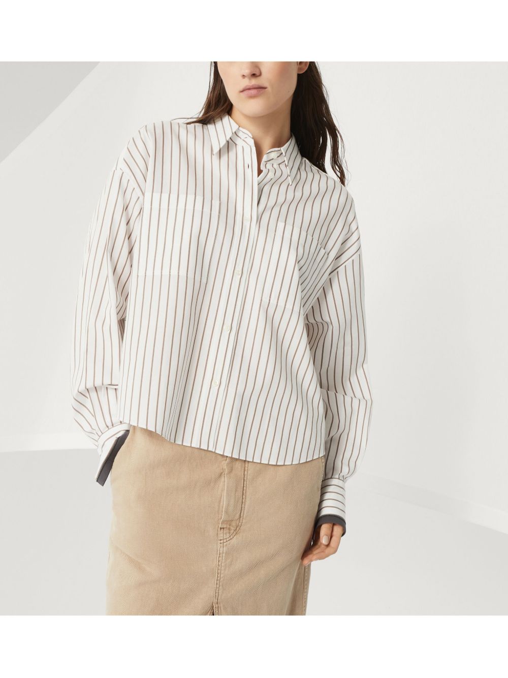 Brunello Cucinelli Shirts White Brunello Cucinelli