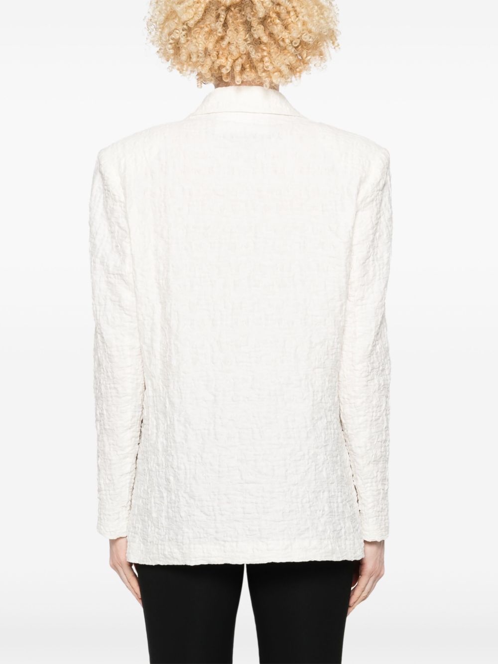 Harris Wharf London crinkled shoulder-pads blazer Harris Wharf London 