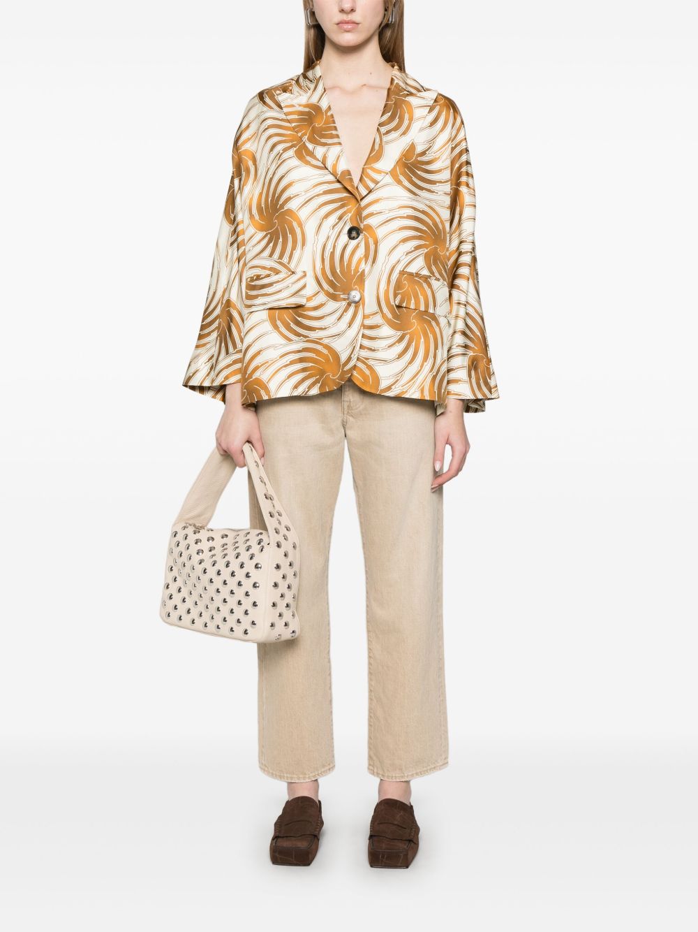 Alberto Biani graphic-print blazer Alberto Biani