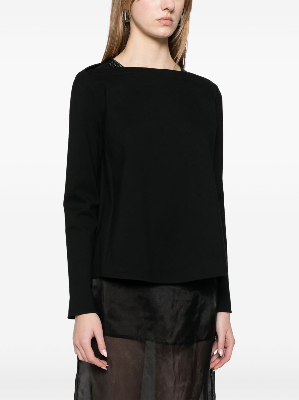 Emporio Armani crystal-embellished sweatshirt Emporio Armani