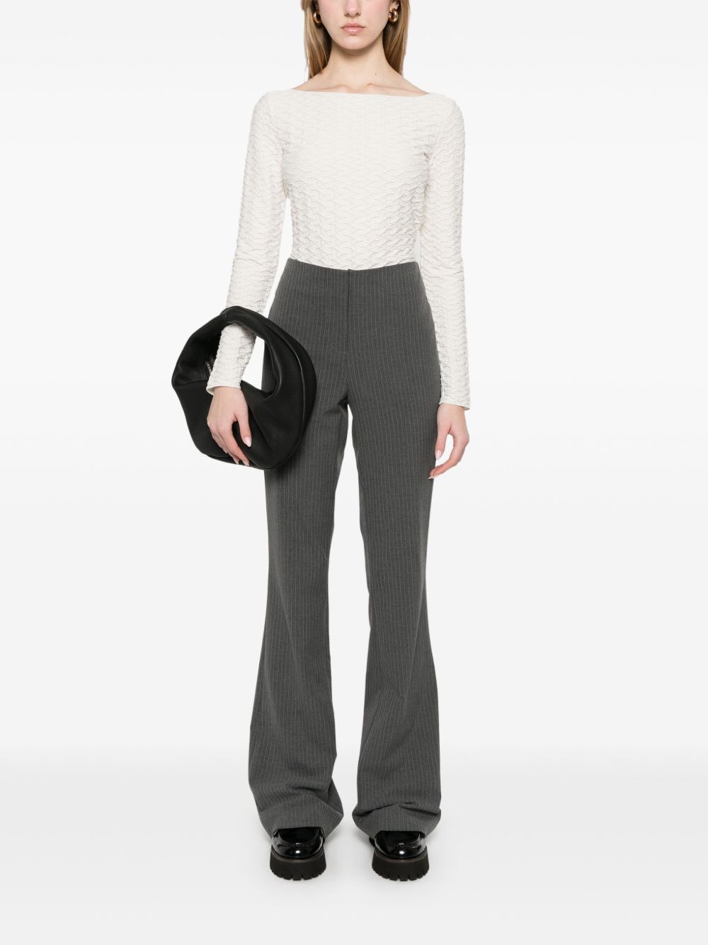 Emporio Armani Jacquard boat-neck top Emporio Armani