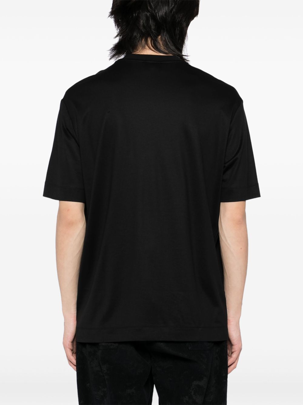 Emporio Armani T-shirt with embossed logo embroidery in lyocell blend jersey Emporio Armani 