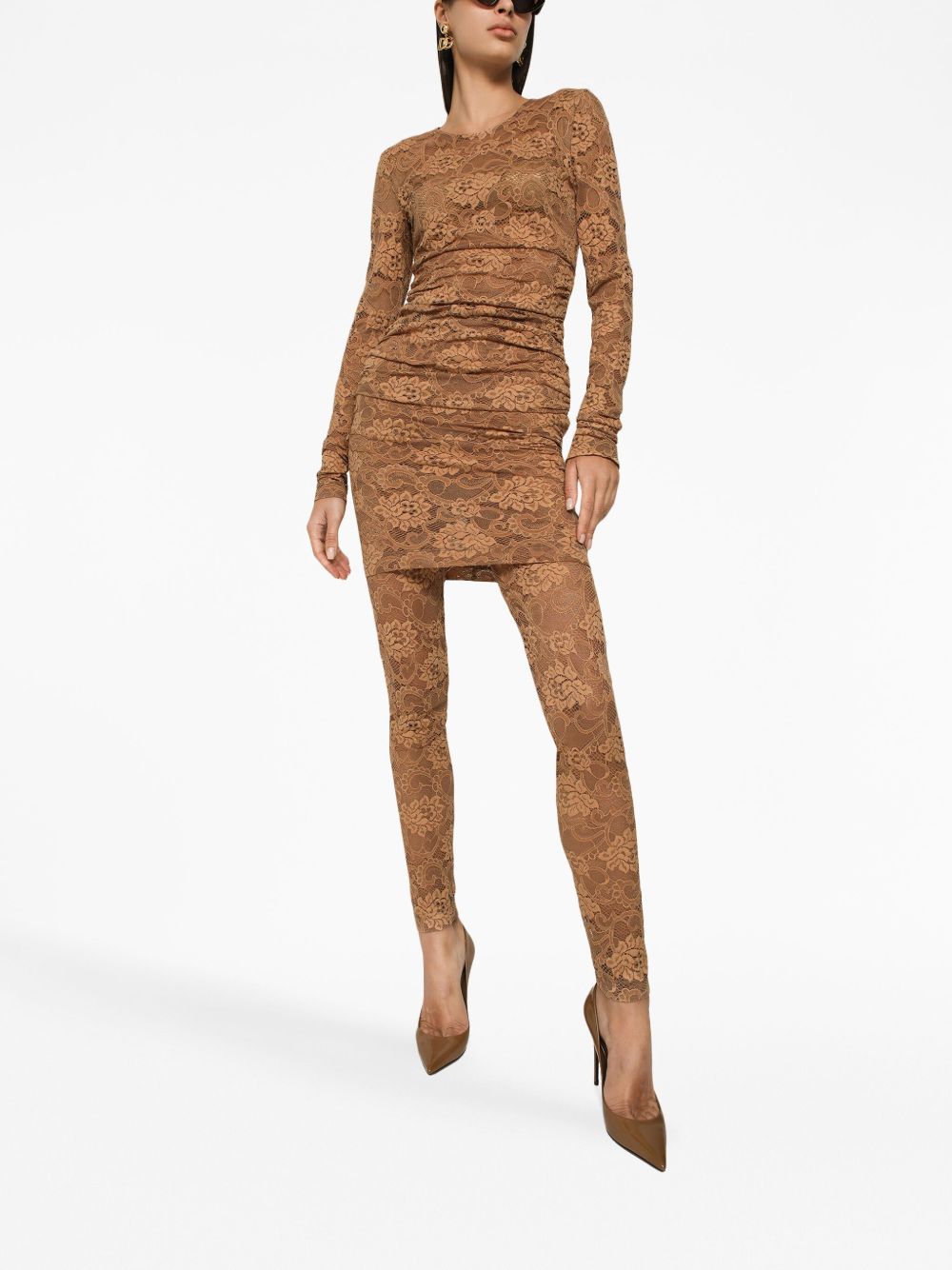 Dolce & Gabbana Short floral lace dress Dolce & Gabbana